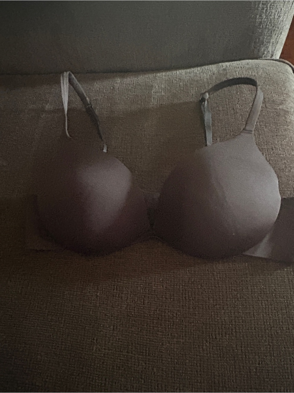 SKIMS Smooth Molded Bra — Dark Brown